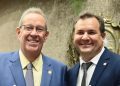 Presidente da Alepe, Álvaro Porto e o deputado Júnior Matuto (esq. p/ dir.)
