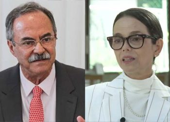 O es-secretário Pedro Eurico e a ex-mulher Maria Eduarda