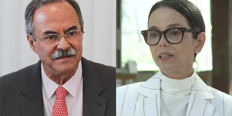 O es-secretário Pedro Eurico e a ex-mulher Maria Eduarda