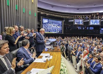Lula durante sessão na Câmara dos Deputados, em Brasília