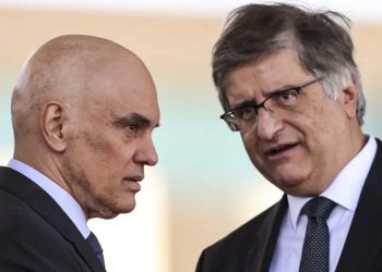 Alexandre de Moraes (STF) e Paulo Gonet (PGR)