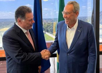 Marconi Perillo e Álvaro Porto, durante encontro