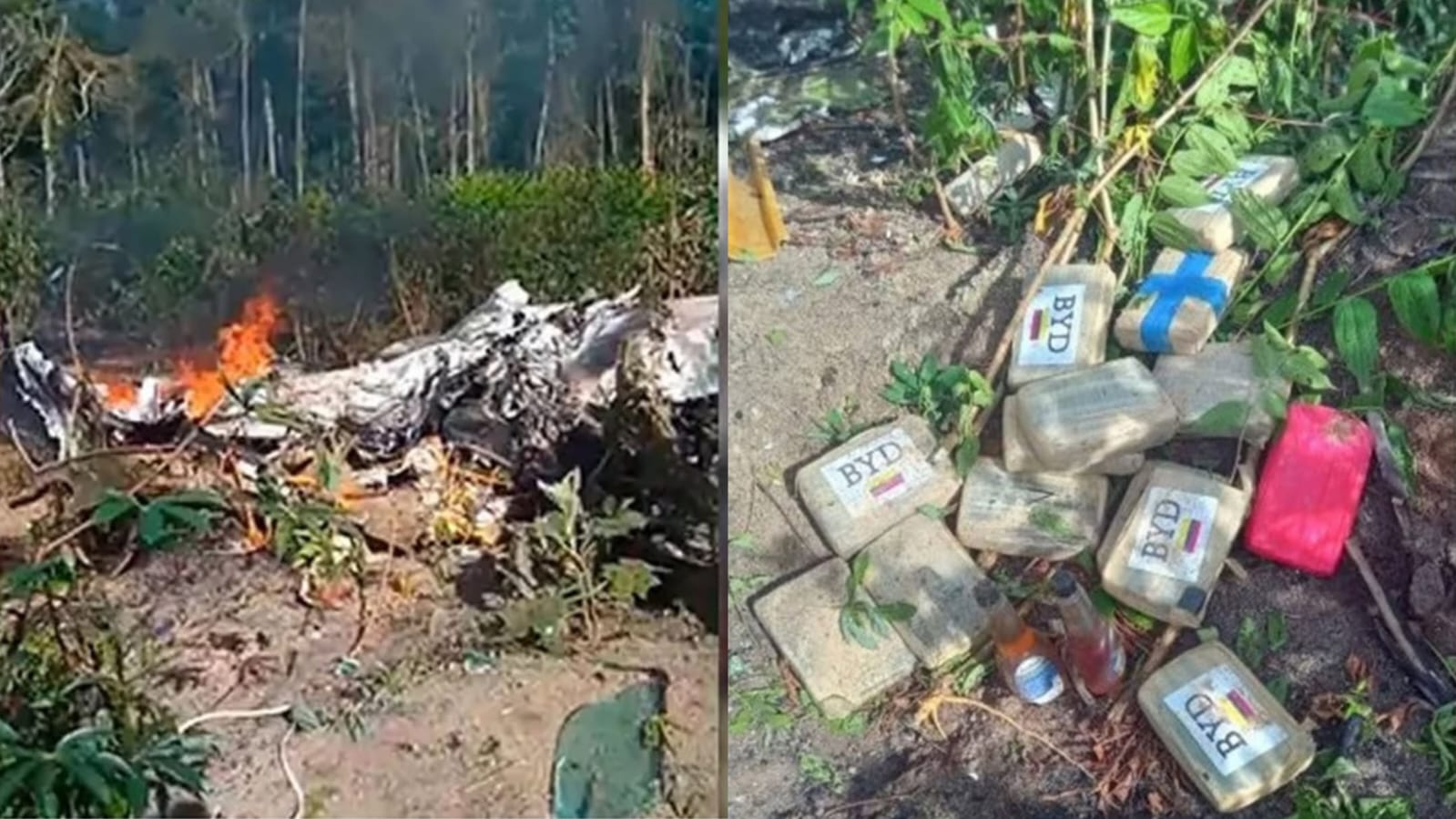 Caças da FAB interceptam avião do tráfico internacional de drogas na região amazônica