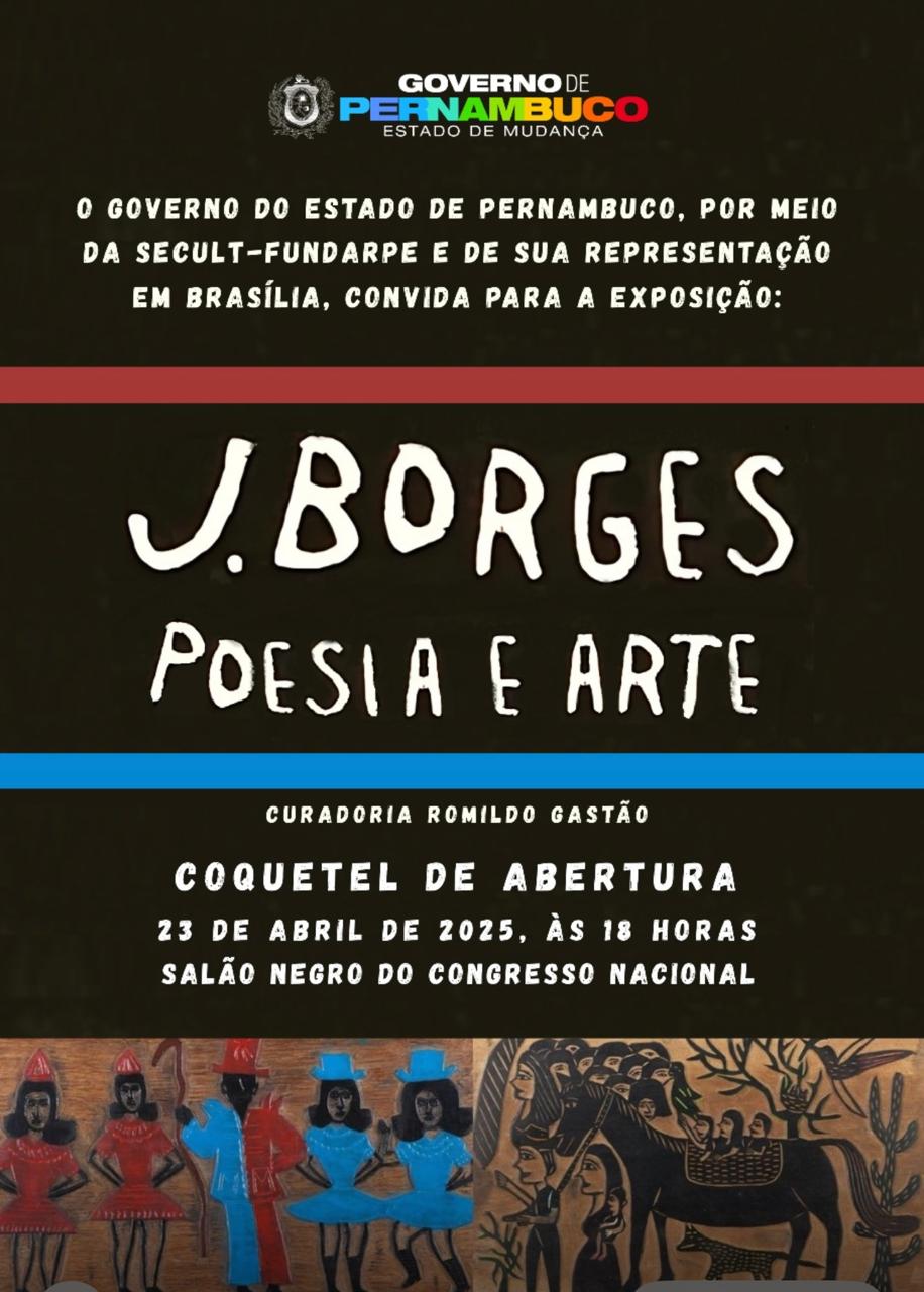 Salão Negro recebe obras emblemáticas do xilogravador pernambucano J. Borges