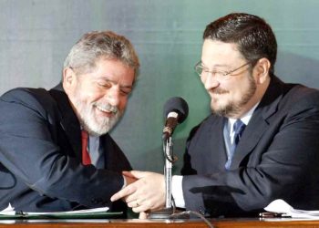 Lula e Palocci em 2003