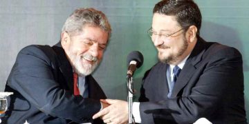 Lula e Palocci em 2003
