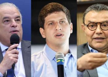 Márcio França, João Campos e Carlos Siqueira