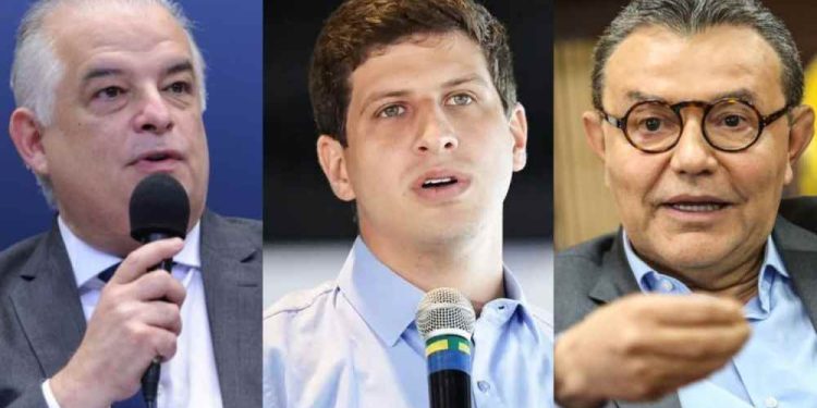 Márcio França, João Campos e Carlos Siqueira