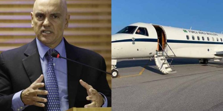 Alexandre de Moraes entre ministros do STF que utilizam aviões da FAB para deslocamentos frequentes