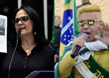 Clebinho Rodrigues, prefeito de Bagre (PA), na cerimônia de posse na Assembleia de Deus