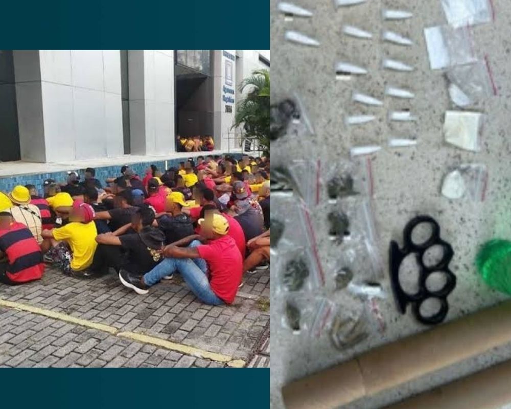 PM detém mais de 160 torcedores do Sport antes de partida contra o Internacional