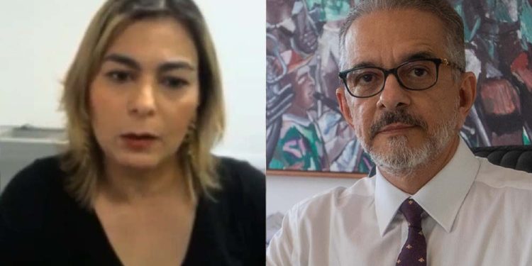 Juíza Andrea Calado e o marqueteiro Antônio Lavareda