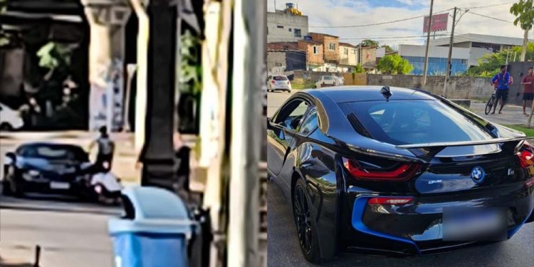 BMW i8 avaliada em quase R$ 1 milhão abandonada após sequestro