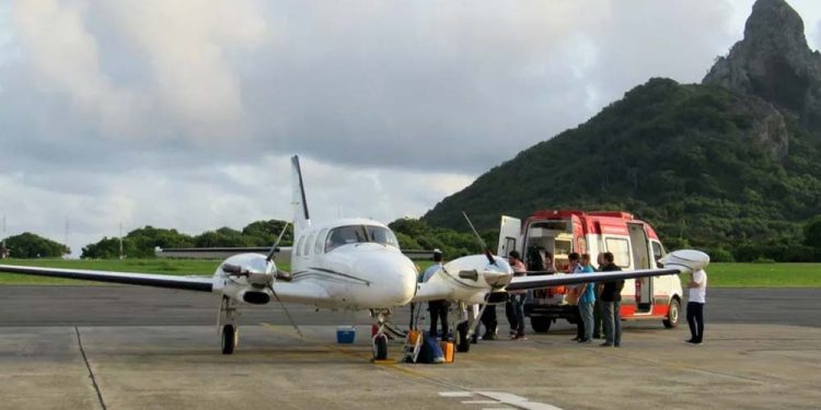 Ilhéu baleado foi transferido por UTI Aérea
