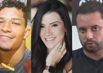 Emmanuel Apory, Thamires Cavalcanti e Luiz Alberto (esq. p/ dir.)