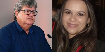 O governador João Azevedo (PSB) e a advogada Ludmilla Dantas Silva