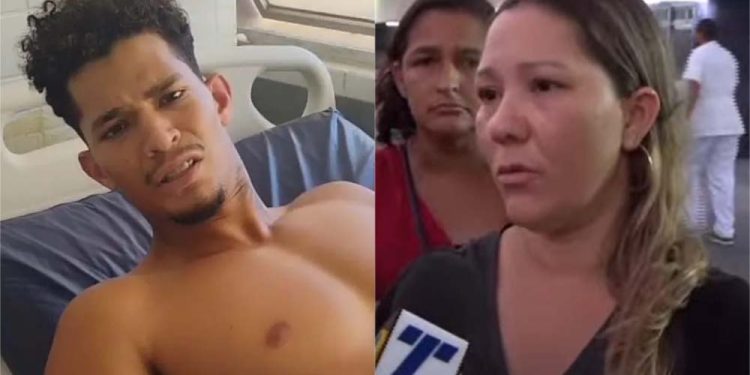 Emmanuel Apory e a mãe, Maria do Carmo