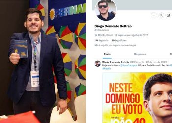 Página no X não esconde para quem Diogo Beltrão trabalha