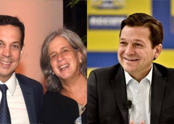 Carlos Neves, Renata Campos e Geraldo Julio (esq. p/ dir.)