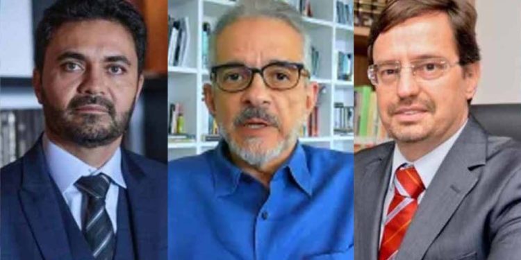 Marcelo Leal, Antônio Lavareda e Eduardo Trindade (esq. p/ dir.)