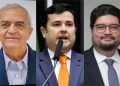Almir de Albuquerque, Eduardo da Fonte e Renato de Oliveira (esq. p/ dir.)