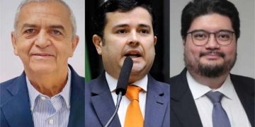 Almir de Albuquerque, Eduardo da Fonte e Renato de Oliveira (esq. p/ dir.)