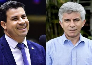 O presidente da Contag, Aristides Santos, e o irmão Carlos Veras, deputado federal pelo PT.
