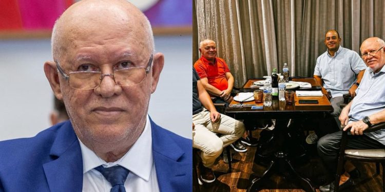 Reunião entre o presidente da CBPA, Abraão Lincoln, e o deputado Edson Araújo, no Maranhão.