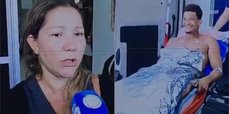 Thamires esteve duas vezes com jovem baleado, afirma mãe da vítima