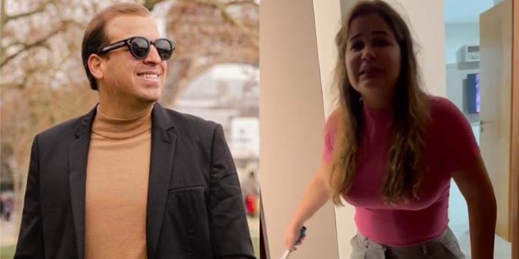 Empresário foi flagrado agredindo a ex mulher durante discussão