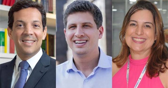 Carlos Neves, João Campos e Milu Megale (Da esq. p/ dir.)