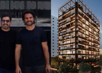 Marcelo Brandão (esq.) e Thiago Monteiro (dir.) vão negociar com compradora de ap. no Co-Haut 003