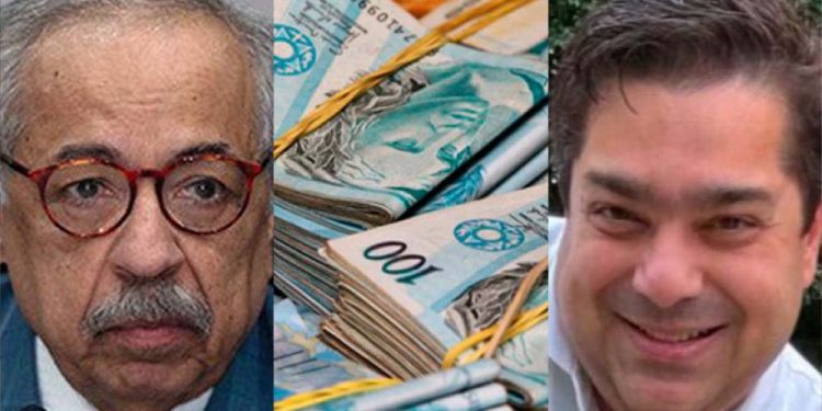 O ministro Og Fernandes (esq.) e o assessor Rodrigo Falcão