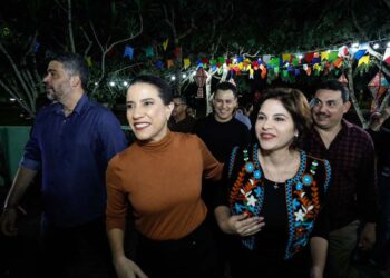 Governadora Raquel Lyra e a vice Priscila Krause, em Surubim