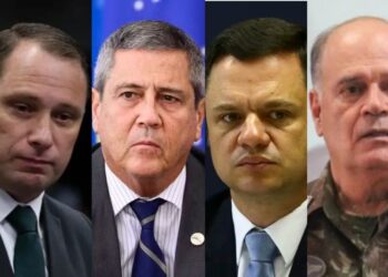 Acareação foi pedido das defesas de Braga Netto e Torres (centro da imagem).