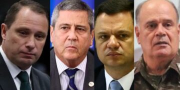 Acareação foi pedido das defesas de Braga Netto e Torres (centro da imagem).