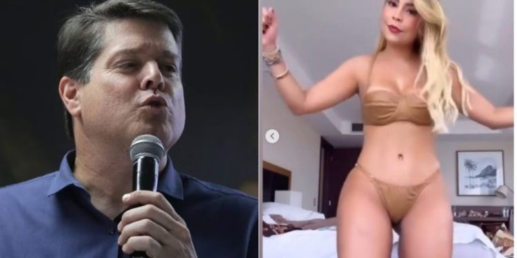 Baleia Rossi ligou para Patrícia Alencar após críticas por vídeo dançando de biquíni.