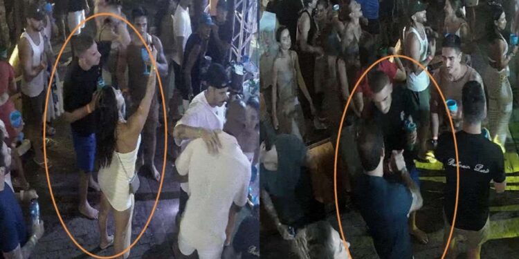 Tiago Galhardo abordou a namorada do delegado durante evento.