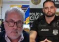 Advogado José Augusto Branco e o delegado Luiz Alberto Braga