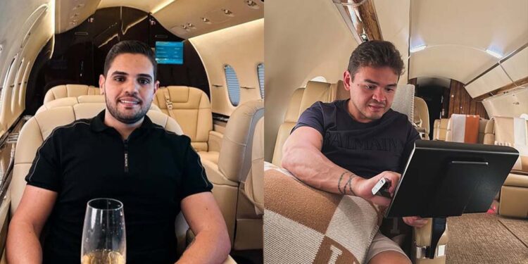 Erlan Oliveira (esq.) e o primo Fernandin da OIG