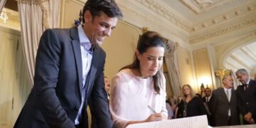 Daniel Coelho e Raquel Lyra no Palácio do Campos das Princesas