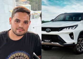 Erlan Oliveira foi arrancado de uma caminhonete Toyota Hilux SW4
