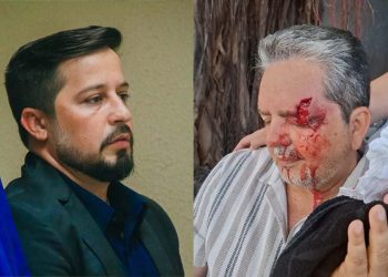 Dono da LP Saúde, Rodrigo Tavares e o jornalista Ricardo Antunes