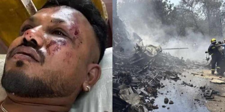 Sobrevivente de queda de avião na Índia relata momentos de terror