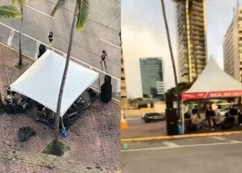 Moradores de Boa Viagem reclamam de bandas de rock em evento de corrida promovido por academia