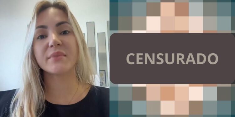 No vídeo removido, Natasha mostrava prints trocados no WhatsApp com outro delegado.