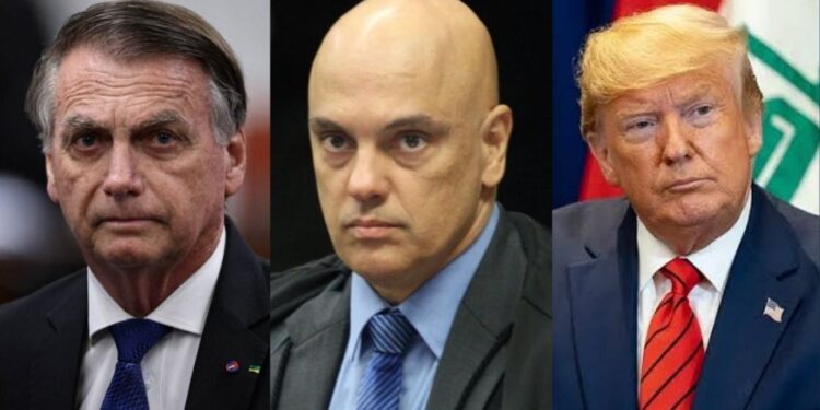 Com ameaça de prisão de Bolsonaro, Alexandre de Moraes cai na cilada de Trump.