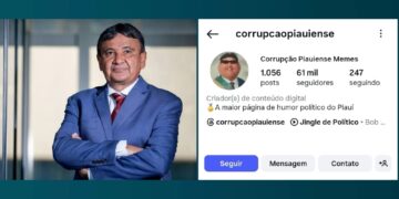 Wellington Dias (PT) foi o tema do post no perfil "Corrupção Piauiense Memes"