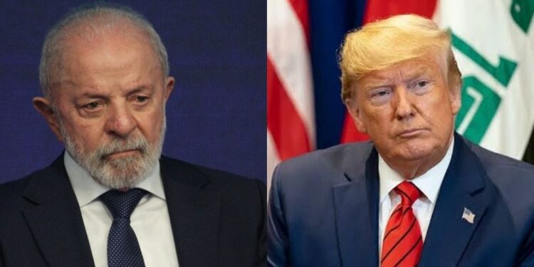Lula e Trump.