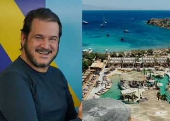 Festa de aniversário de Antônio Rueda será no SantAnna Beach Club, em Mykonos.